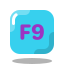 tecla f9 icon