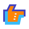 avantgarde style hand right icon