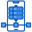 stockage-de-données-externe-application-smartphone-xnimrodx-blue-xnimrodx icon