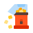 color style popcorn maker icon