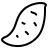 ios 17 outlined style 고구마 icon