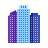 color style 고층 빌딩 icon