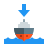 color style boat returning to port icon