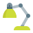 color style desk lamp icon