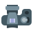 color style slr pequeña lente icon