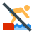 color style no diving icon