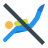 color style no scuba diving icon