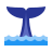 color style tail of whale icon