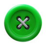 3d fluency style 缝纫按钮 icon