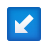 freccia giù a sinistra emoji icon