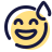 pulsar color style grinning face with sweat icon