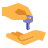 color style schlüsselübergabe icon