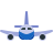 Vista frontal do avião icon