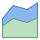 office m style 영역 차트 icon