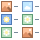 office m style list of thumbnails icon