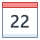 office m style calendar 22 icon