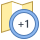 office m style timezone +1 icon
