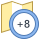 office m style timezone +8 icon