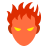color style human torch icon