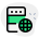 Server computer with global access online system icon