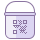 office m style paint bucket with qr icon