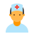 color style krankenschwester männlich icon