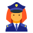 Polizist weiblich icon