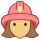 Bombero de sexo femenino icon