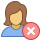 Remove User Female icon