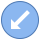 Circled Down Left icon