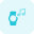 Music playback controls on digital smartwatch device icon