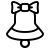ios 17 outlined style jingle bell icon