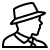 ios 17 outlined style portrait mode male icon