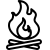 ios 17 outlined style campfire icon