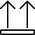 ios 17 outlined style hier nach oben icon