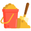 external-sand-bucket-travel-flaticons-flat-flat-icons icon