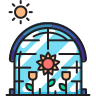 GreenHouse With Flower icon