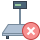 office m style industrial scales disconnected icon