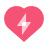 color glass style aed icon