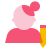 color glass style edit profile icon