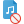 Delete Music File icon