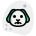 Sad puppy frowning pictorial representation chat emoticon icon