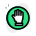 Hand sign for stopping traffic signal sign board icon