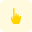 Pointing an index finger gesture sign, allegation political campaign icon