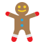 gingerbread man icon
