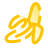 껍질을 벗긴 바나나 icon
