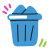 scribby style full trash icon