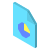 isometric color style 사업 보고서 icon