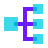 color glass style broadcasting icon