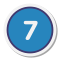 Circled 7 icon